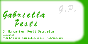 gabriella pesti business card